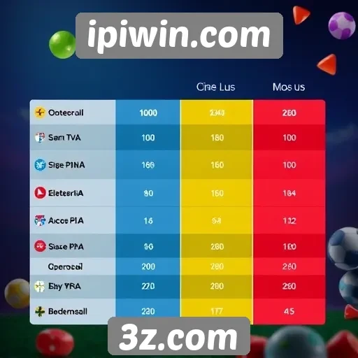Comparativo entre jogos populares no ipiwin.com